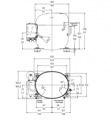 Compresor profesional cu piston AE2420Z-FZ (AE2420Z-FZ1C)